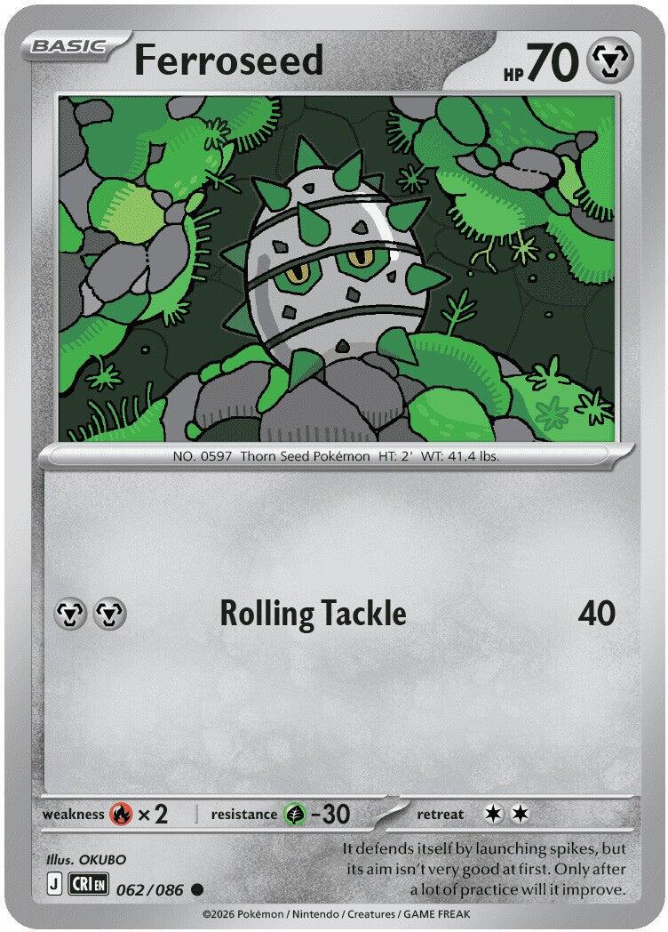 Ferroseed 62 Pokemon Chaos Rising by Moe‘s Vault on MYNTED