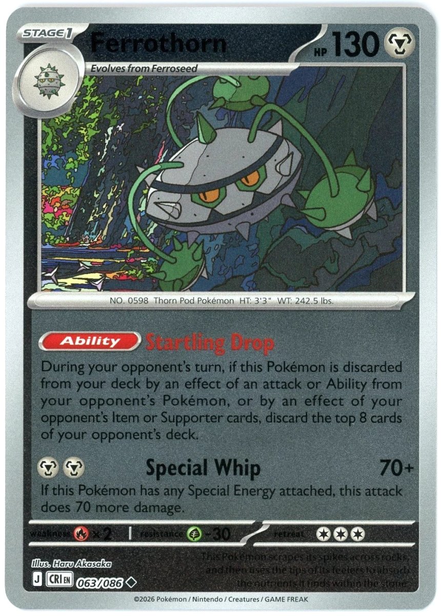 Ferrothorn - 063/086 (Reverse Holo) - Chaos Rising (CRI) ME04 by SAFAQATI on MYNTED
