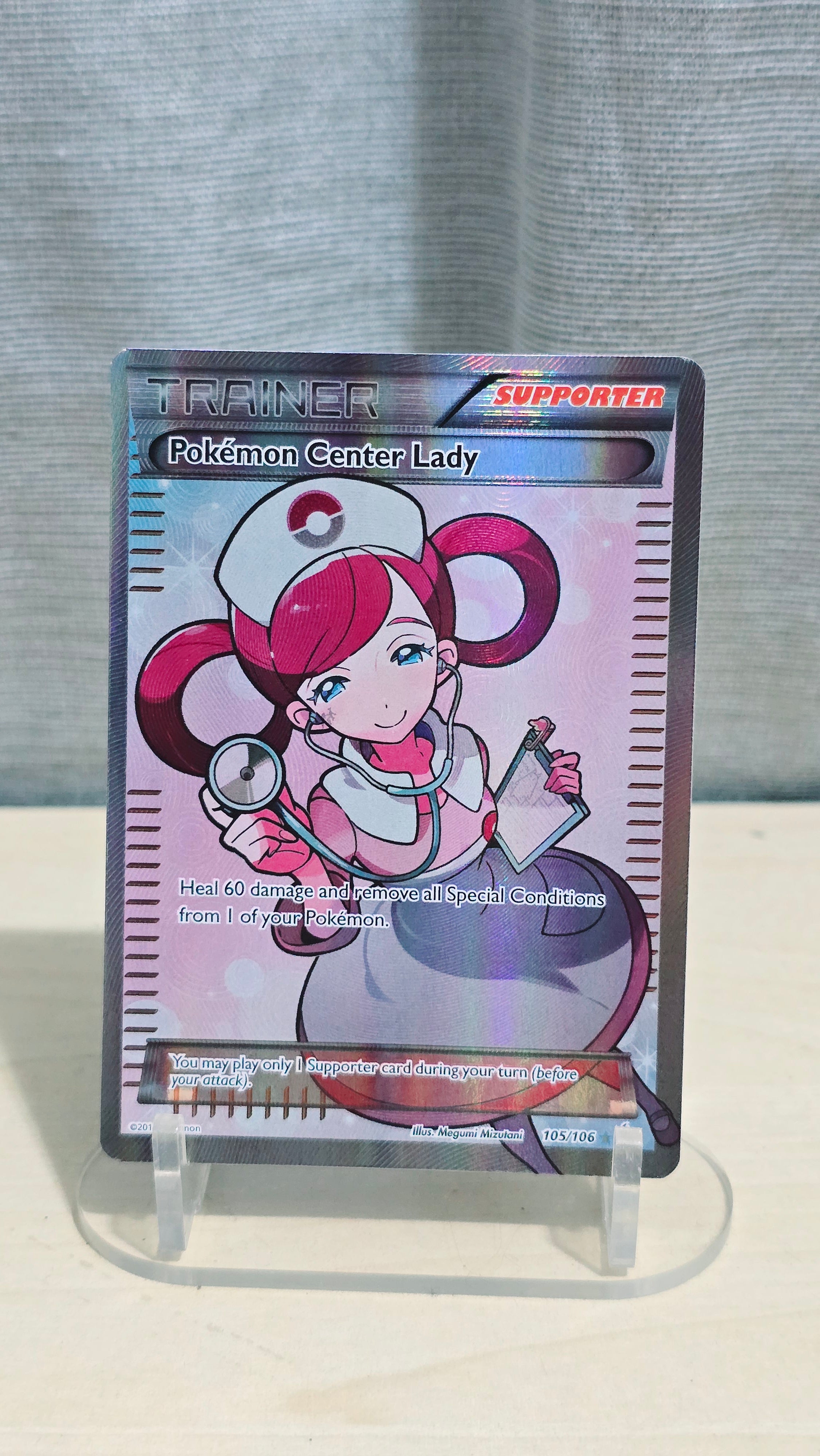 Pokemon Center Lady (105 Full Art) - Flashfire - UR 105 - English
