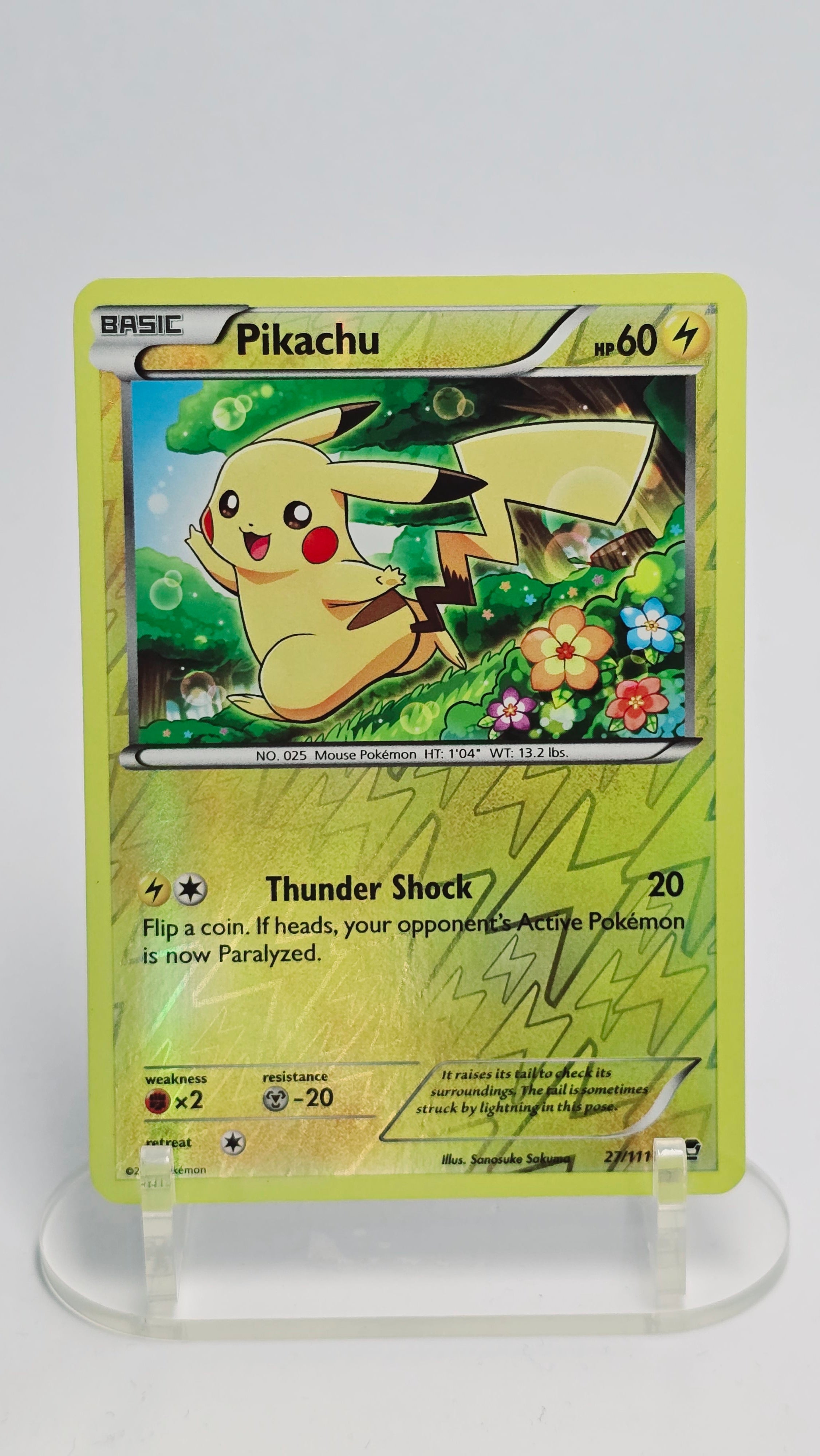 Pikachu - Furious Fists - Reverse Holofoil 27/111 - English