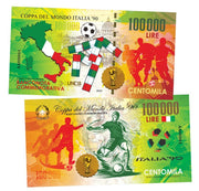 FIFA World Cup 1990 100000 Lira UNCB banknote by UNCB on MYNTED