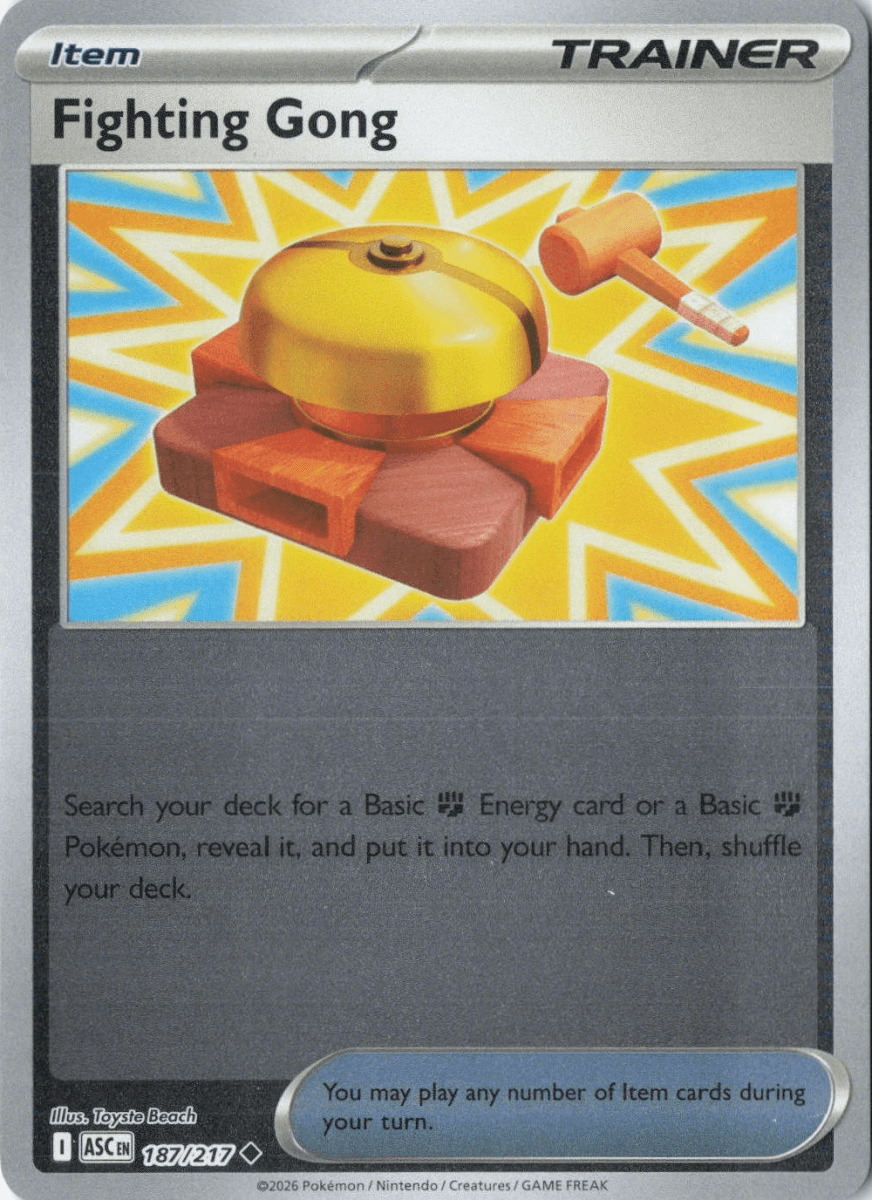 Fighting Gong 187/217 (Reverse Holo) - ME: Ascended Heroes (ASC) by SAFAQATI on MYNTED
