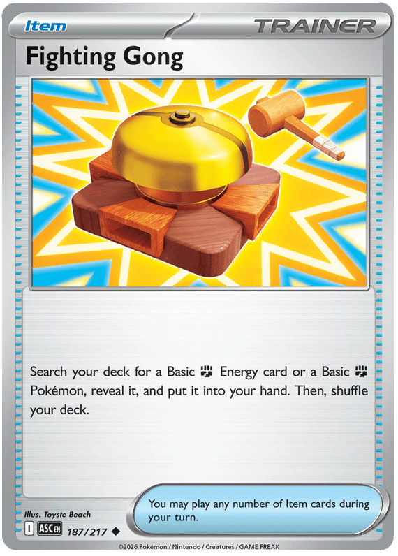 Fighting Gong 187/217 Uncommon | Mega Evolution – Ascended Heroes by Worth the XP on MYNTED