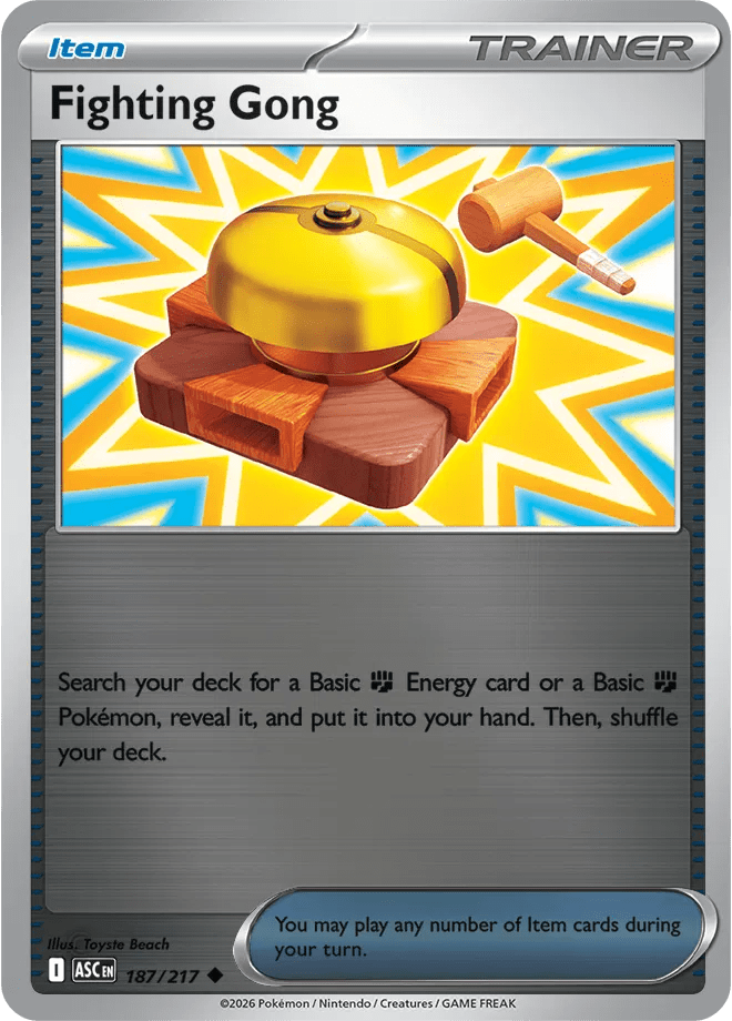 Fighting Gong Ascended Heroes Uncommon • 187/217 Reverse Holofoil by Shark Pop Culture on MYNTED