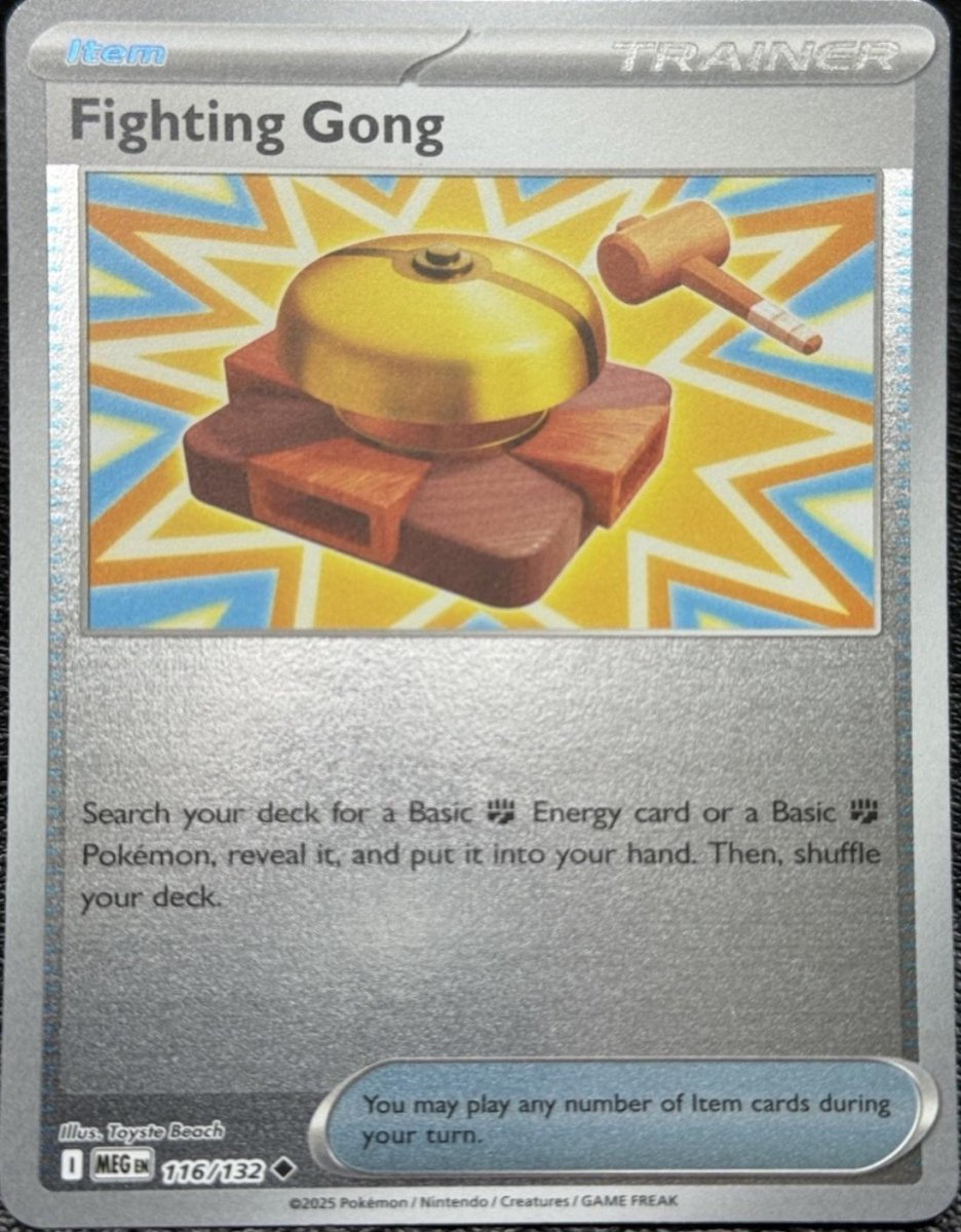 Fighting Gong [Reverse Holo] 116 Pokemon Mega Evolution by Moe‘s Vault on MYNTED