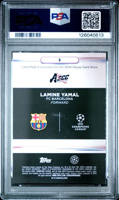 PSA 9 2024 Topps ASCC Macao - Lamine Yamal