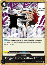 Finger Pistol Yellow Lotus - Adventure on Kami's Island (OP15 - EB04) by TCGDON on MYNTED