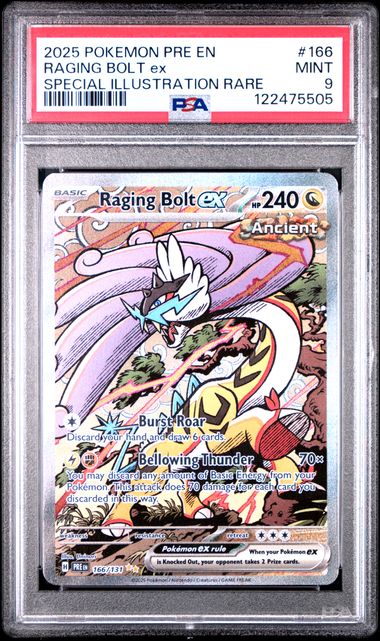 PSA 9 Raging Bolt ex Special Illustration Rare