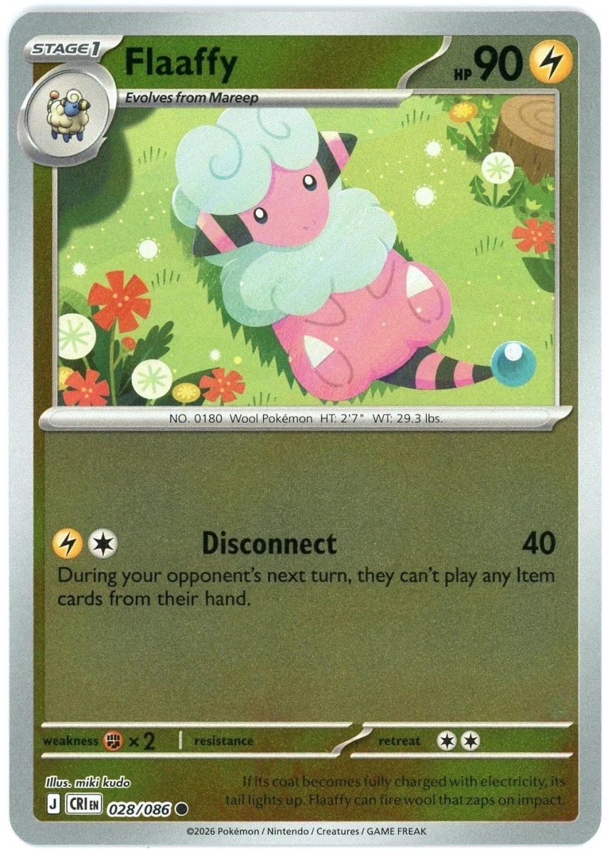 Flaaffy - 028/086 (Reverse Holo) - Chaos Rising (CRI) ME04 by SAFAQATI on MYNTED