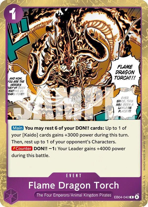 Flame Dragon Torch EB04-040 (The Azure Sea's Seven) by FunDemons on MYNTED