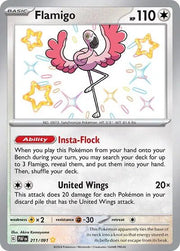 Flamigo 211/091 - Paldean Fates - Shiny Rare by Light Collectibles on MYNTED