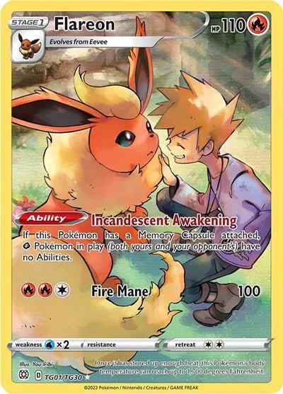 Flareon - Brilliant Stars Trainer Gallery - UR TG01/TG30 - English by MechaKai Collectibles on MYNTED