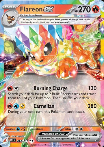 Flareon ex 014/131 - Prismatic Evolutions by shad0wknightTCG on MYNTED