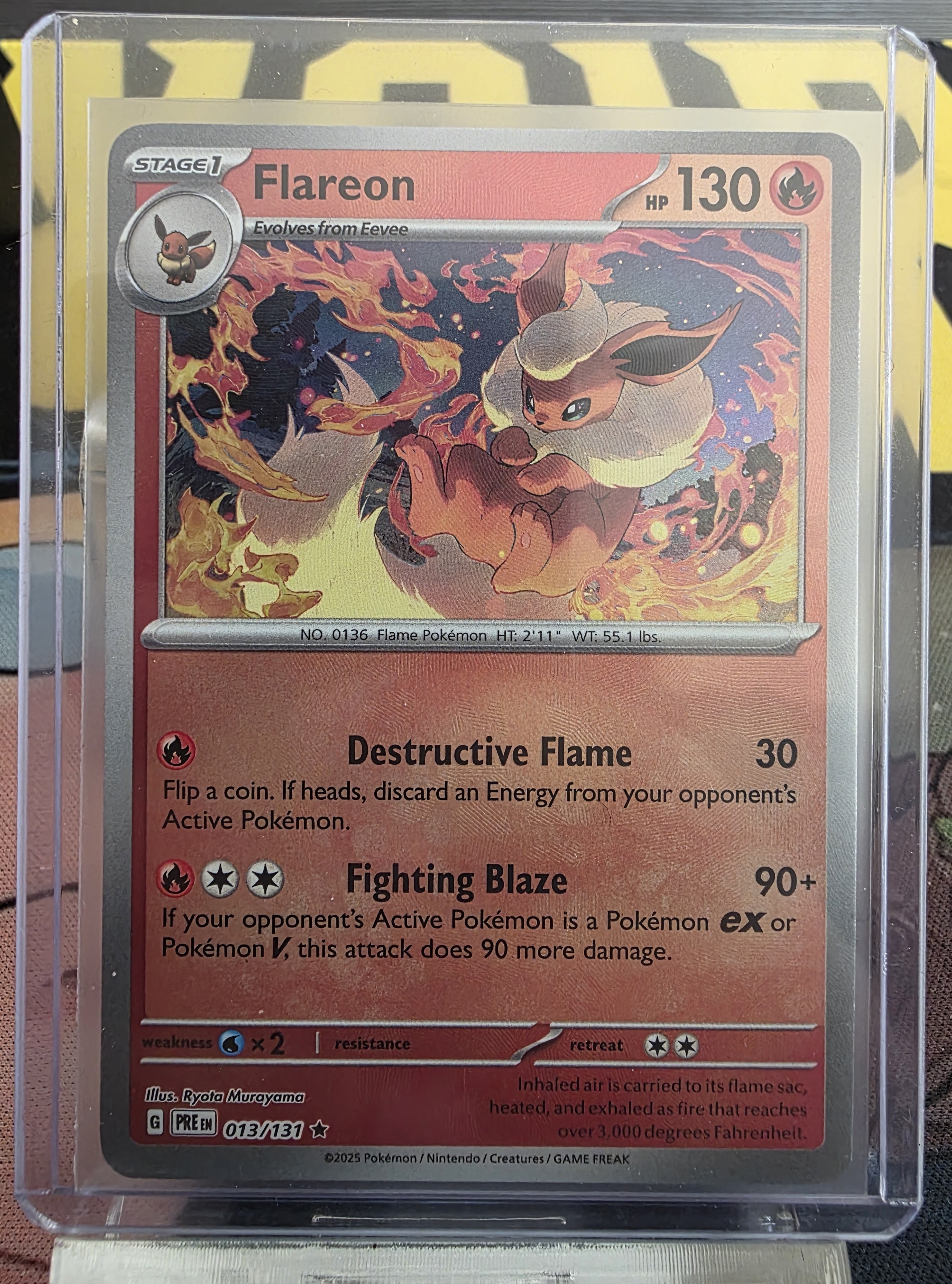 Flareon (Master Ball Pattern) 013/131 - Prismatic Evolution