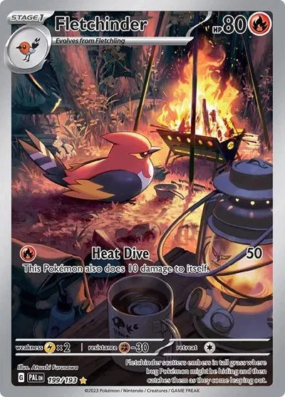 Fletchinder 199/193 - Paldea Evolved - Illustration Rare by Light Collectibles on MYNTED
