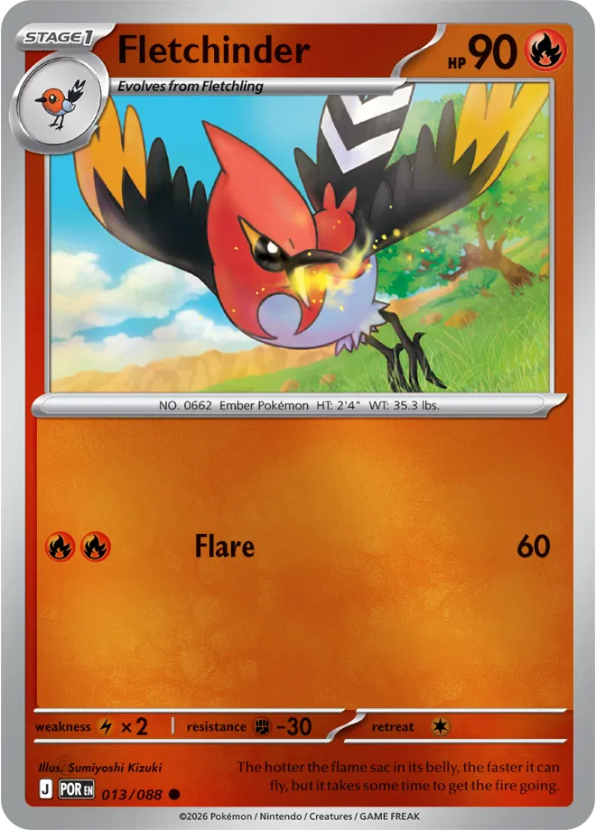 Fletchinder Perfect Order Common • 013/088 Reverse Holofoil by Shark Pop Culture on MYNTED