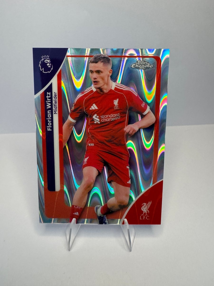 Florian Wirtz 119 Refractor — 2026 Topps Chrome Premier League — Liverpool FC by KitRoom Cards on MYNTED