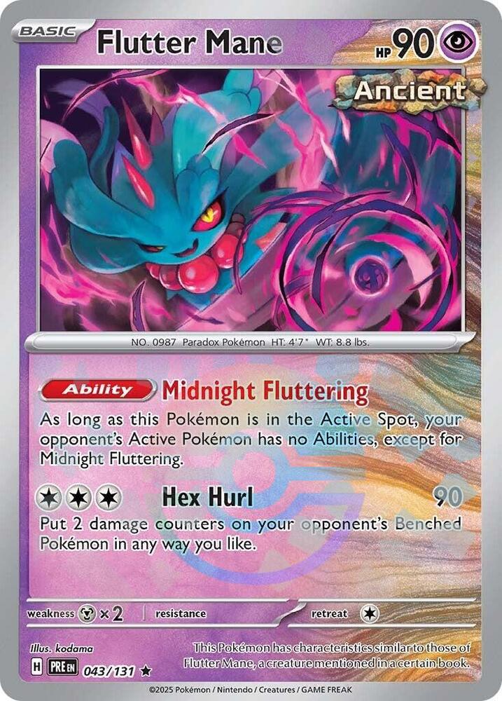 Flutter Mane - 043/131 (Poke Ball Pattern) - SV: Prismatic Evolutions (PRE) by SAFAQATI on MYNTED