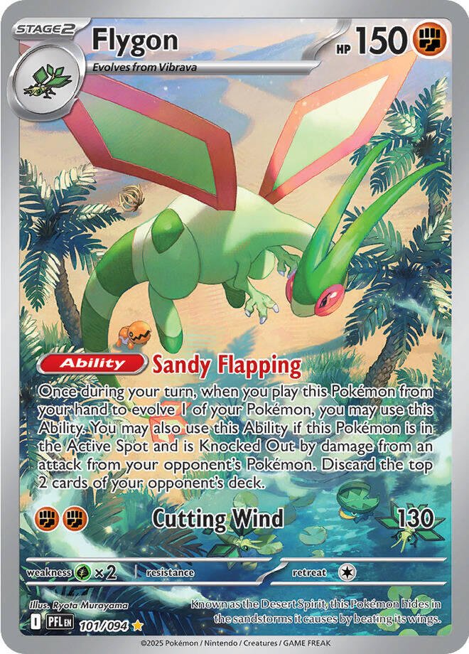 Flygon - 101/094 - ME02: Phantasmal Flames (PFL) by Poké Dubai on MYNTED