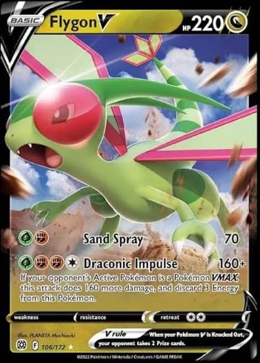 Flygon V Brilliant Stars 106/172 by ISB Collector on MYNTED