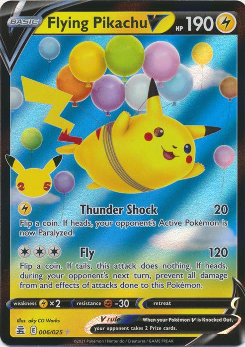 Flying Pikachu V - 006/025 by PokeCollect on MYNTED