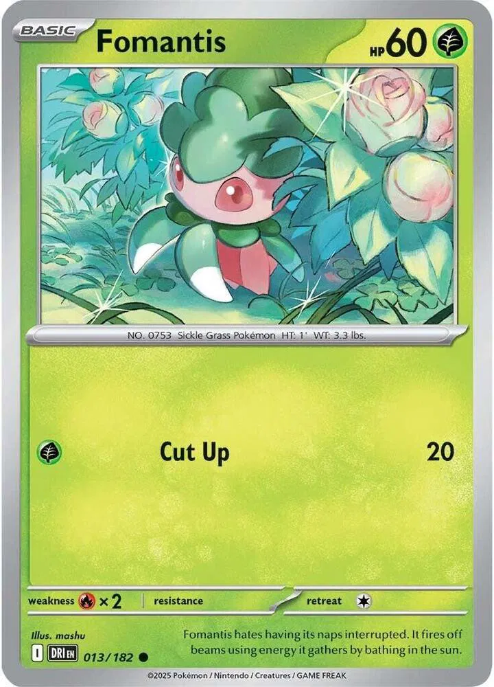 Fomantis 013 - Destined Rivals by PokéPW on MYNTED