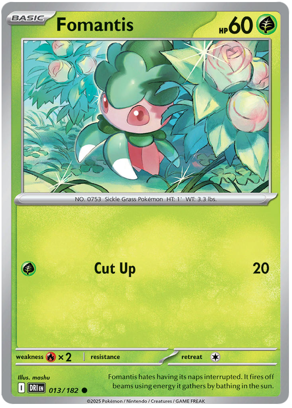 Fomantis 013/182 Reverse Holo | Scarlet & Violet – Destined Rivals by Worth the XP on MYNTED