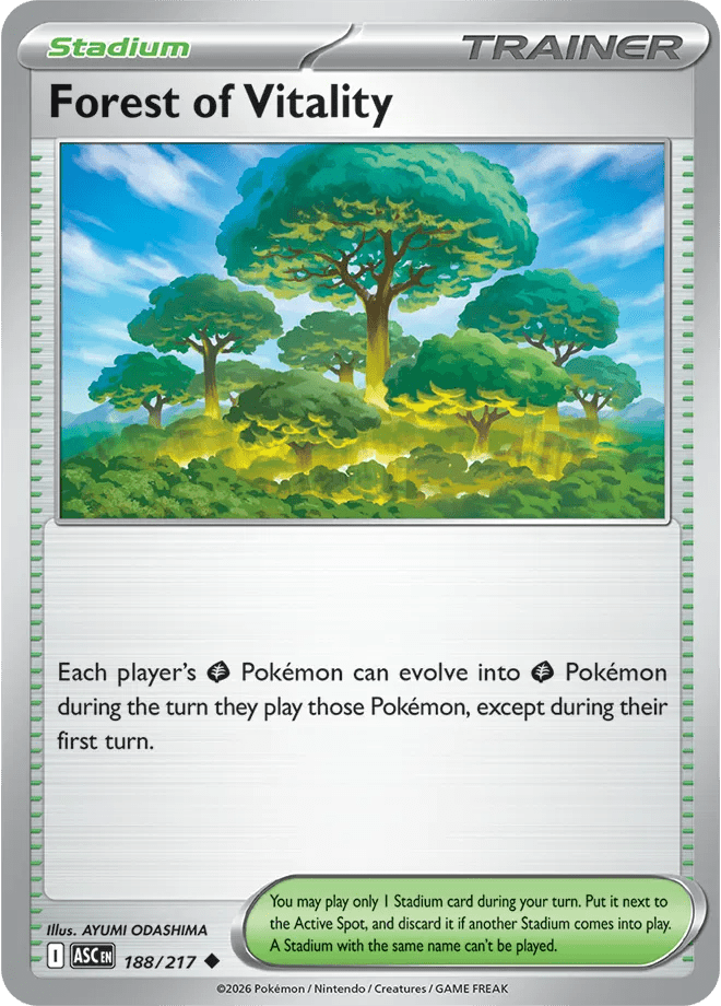 Forest of Vitality 188/217 - Ascended Heroes - Normal by Light Collectibles on MYNTED