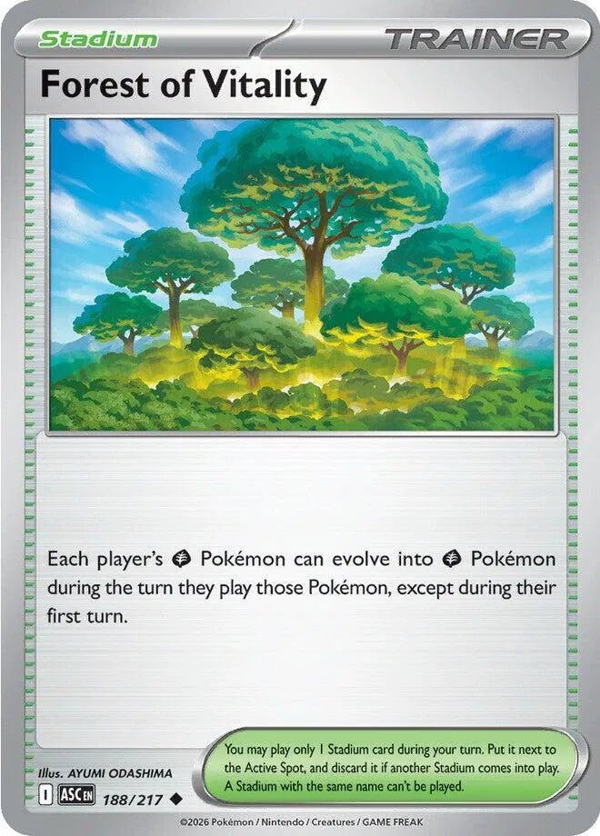 Forest of Vitality 188/217 - Ascended Heroes - Reverse Holofoil by Light Collectibles on MYNTED