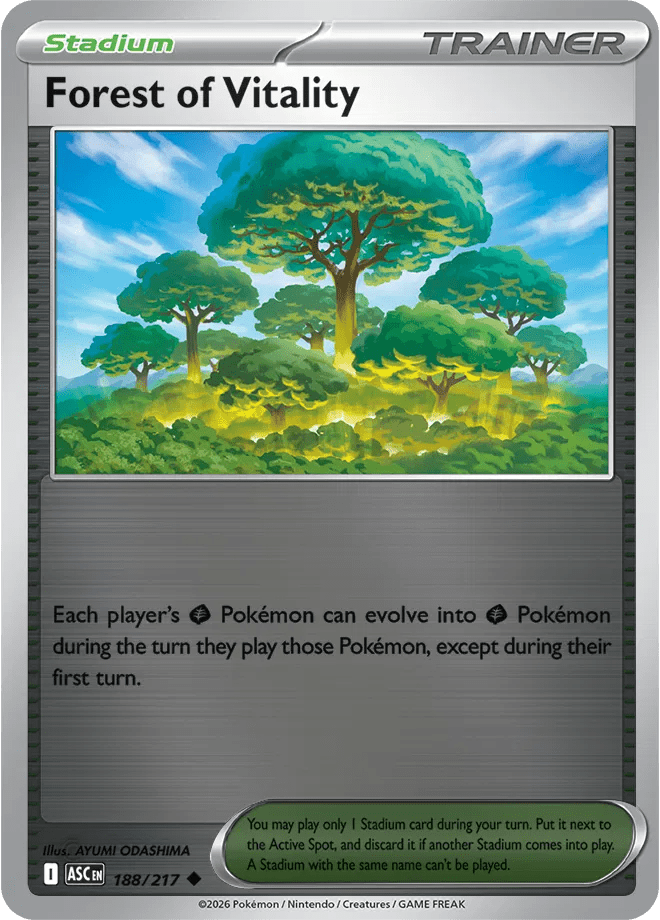 Forest of Vitality Ascended Heroes Uncommon • 188/217 Reverse Holofoil by Shark Pop Culture on MYNTED