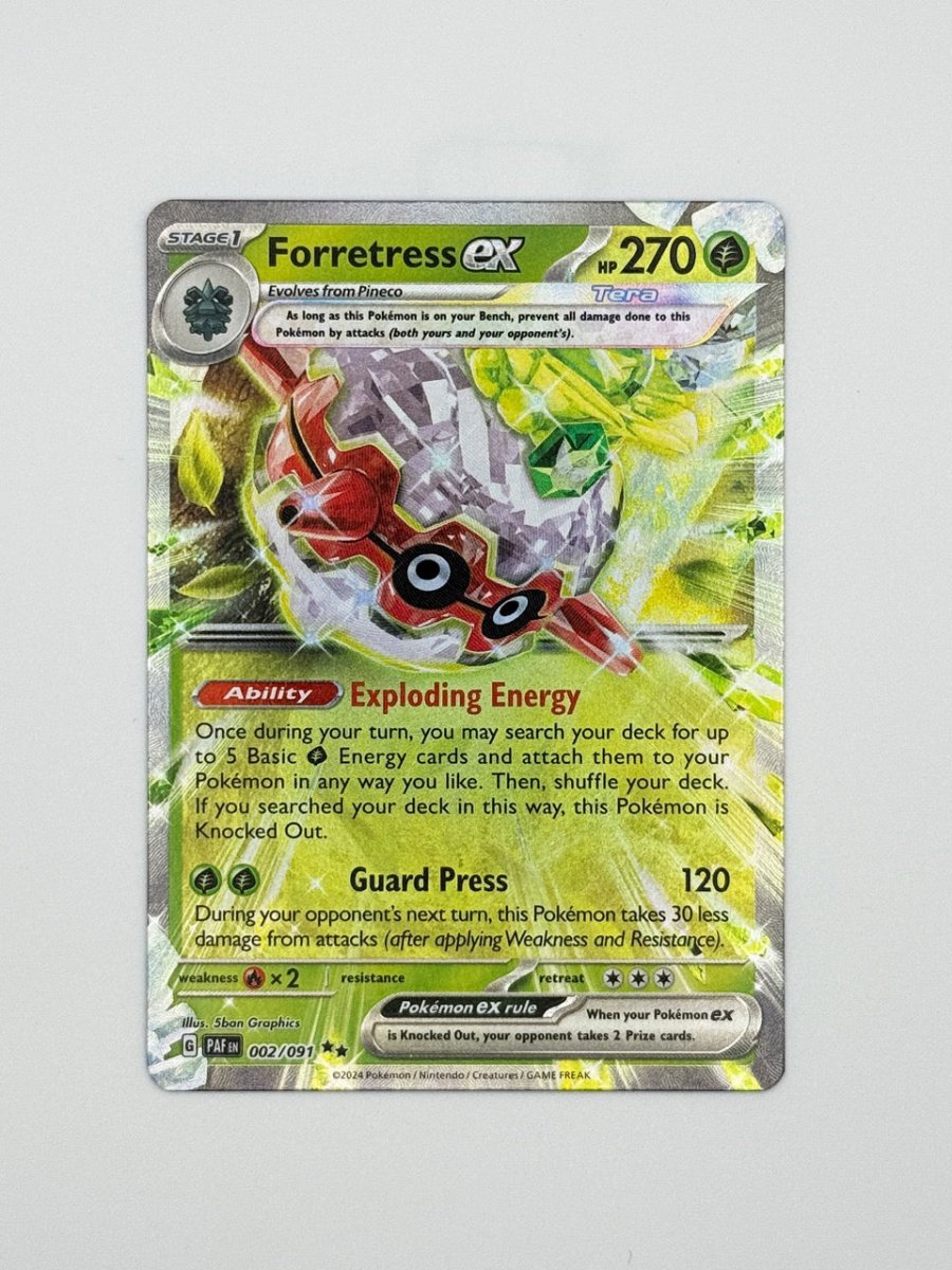 Forretress ex · Paldean Fates (PAF) 002 by PokeMarsi on MYNTED