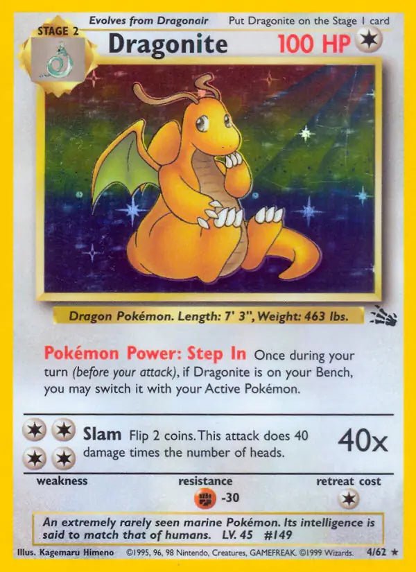 Fossil Dragonite 4 - LP by PlayVault on MYNTED