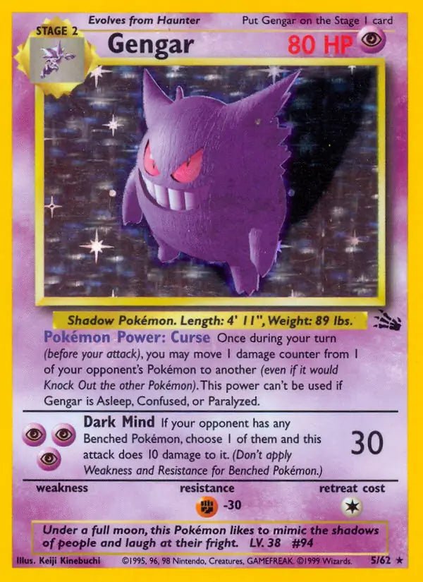 Fossil Gengar 5 - HP by PlayVault on MYNTED