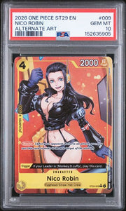 One Piece TCG: STARTER DECK ST29-EGGHEAD #009 NICO ROBIN ALTERNATE ART PSA 10