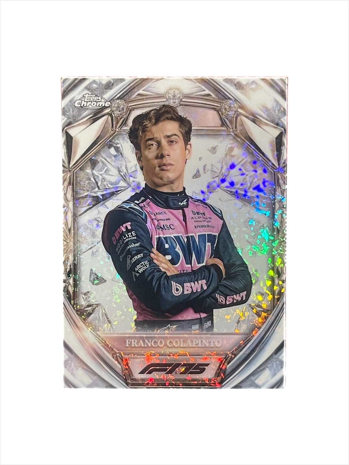 2025 Topps Chrome F1 Franco Colapinto Diamond 75th Anniversary