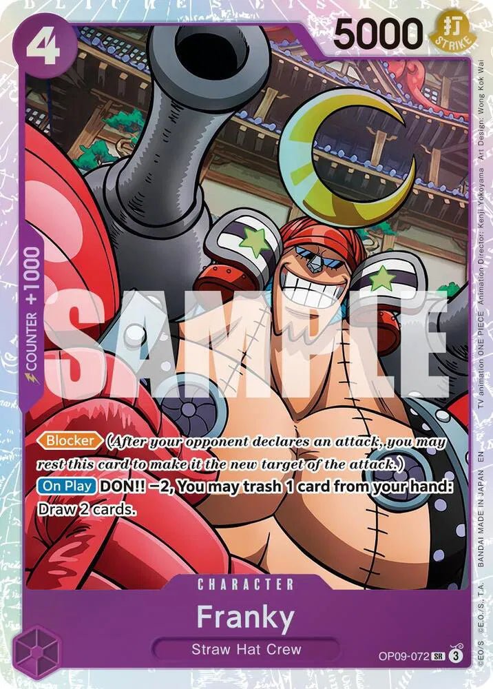 Franky - OP09-072 (Reprint) Premium Booster -The Best- Vol. 2 SR OP09-072 by Fabio’s Black Box on MYNTED