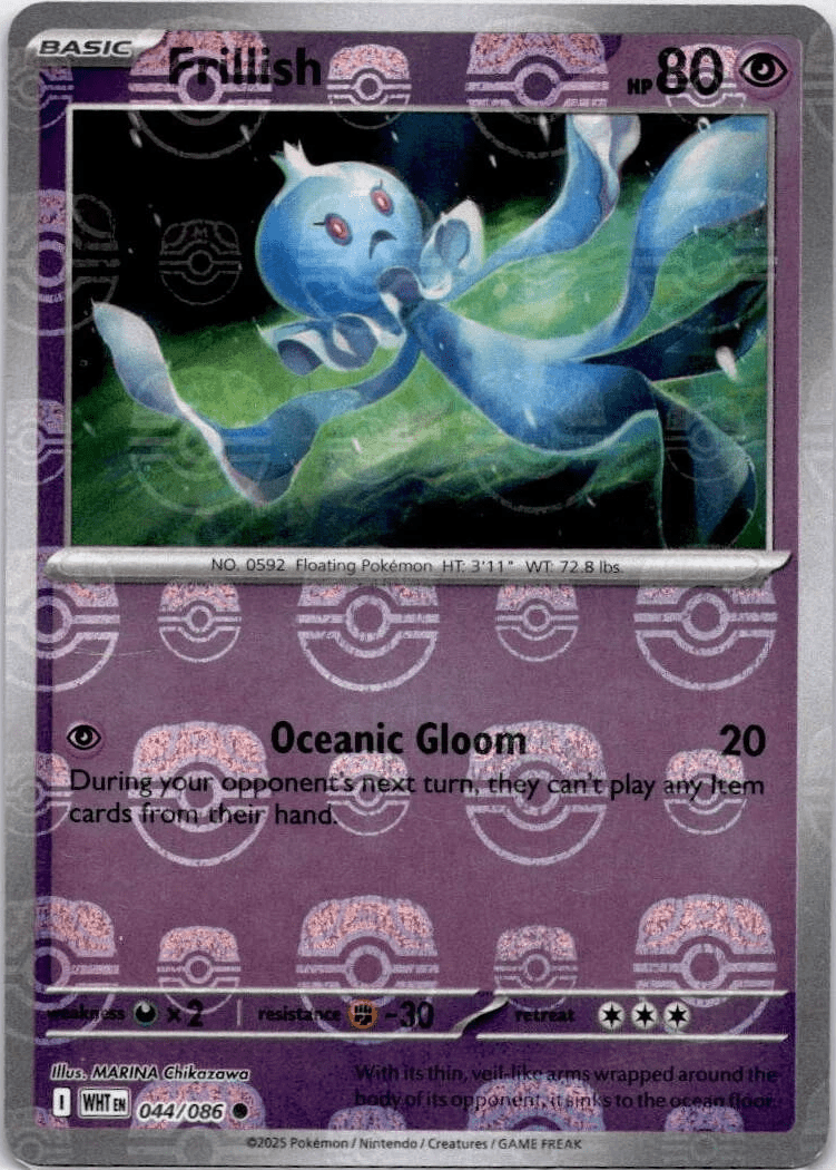 Frillish - 044/086 (Master Ball Pattern) - SV: White Flare (WHT) by SAFAQATI on MYNTED