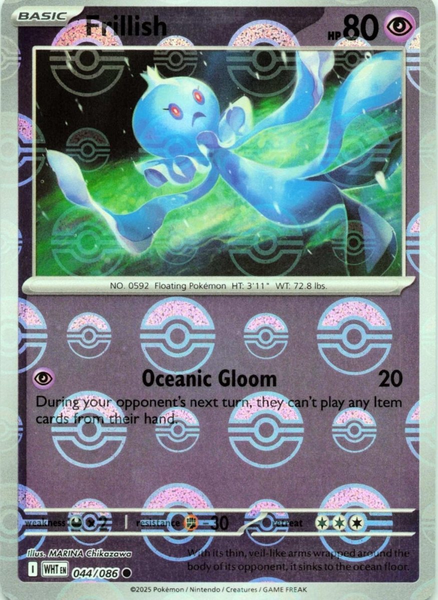 Frillish - 044/086 (Poke Ball Pattern) - SV: White Flare (WHT) by SAFAQATI on MYNTED
