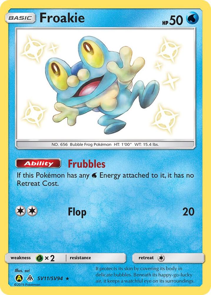 Froakie - Hidden Fates: Shiny Vault (HIF:SV) by The Greatest on MYNTED