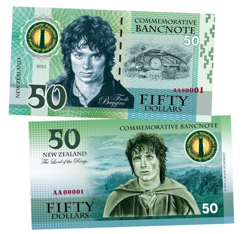 Frodo Baggins (The Lord of the Rings) 50 Dollars UNCB banknote by UNCB on MYNTED