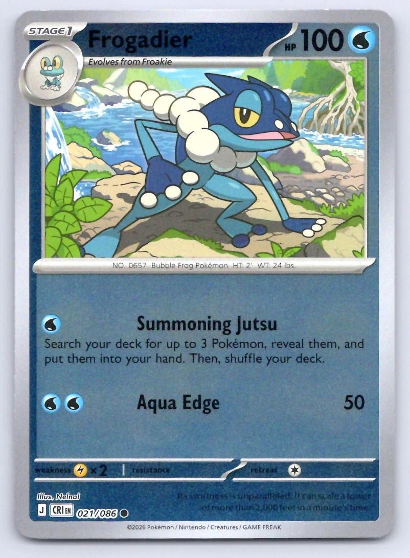 Frogadier - 021/086 (Reverse Holo) - Chaos Rising (CRI) ME04 by SAFAQATI on MYNTED