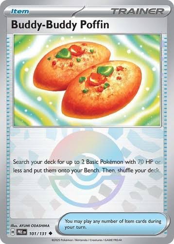 Buddy-Buddy Poffin POKEBALL REVERSE HOLO Prismatic Evolutions 101/131