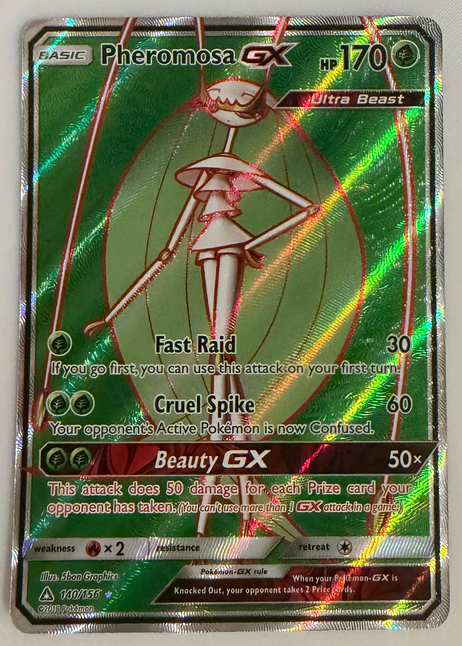 Pheromosa  GX (Full Art) 140/156