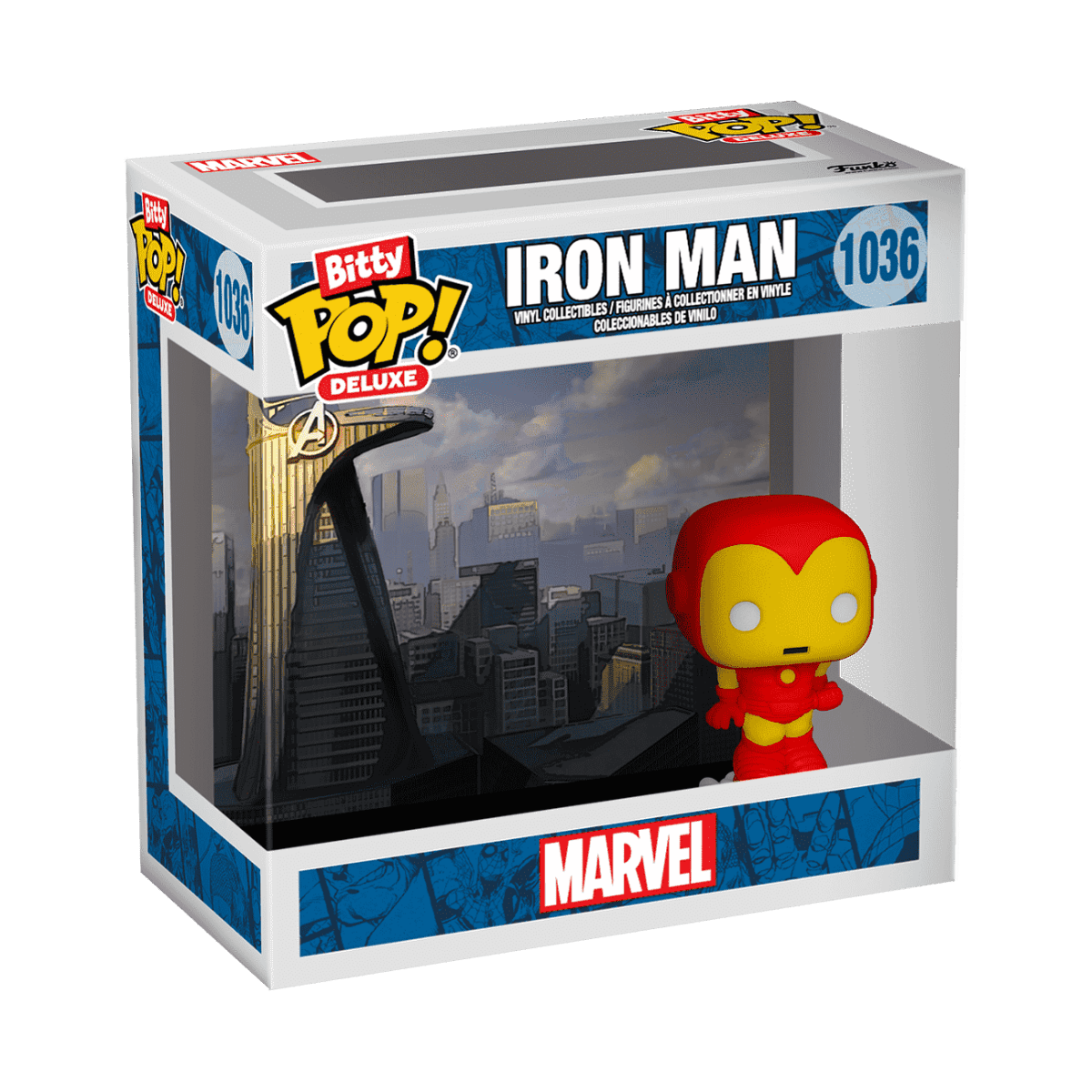 Funko Bitty POP! Deluxe Marvel - Iron Man (Avenger Tower) 1036 (Bitty Sized POP 2.22 cm) by POPs N Collectibles on MYNTED