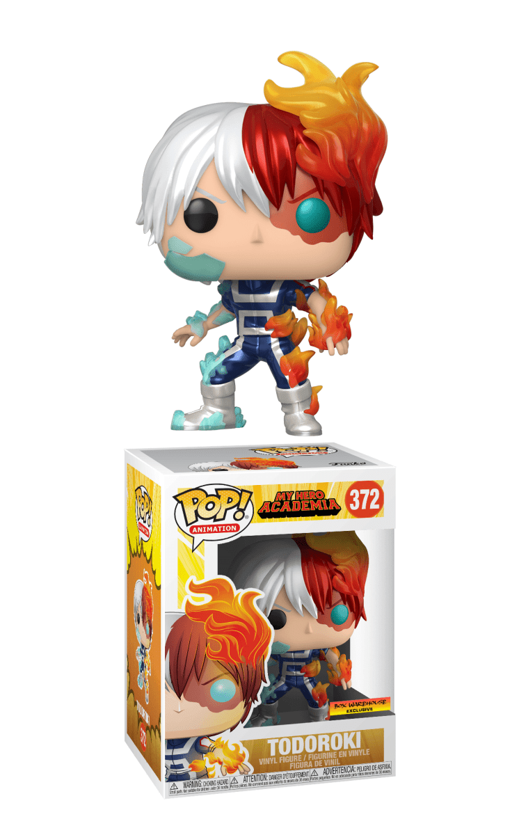 Funko POP! Animation: My Hero Academia - Todoroki 372 (Metallic), Box Warehouse Exclusive by POPs N Collectibles on MYNTED