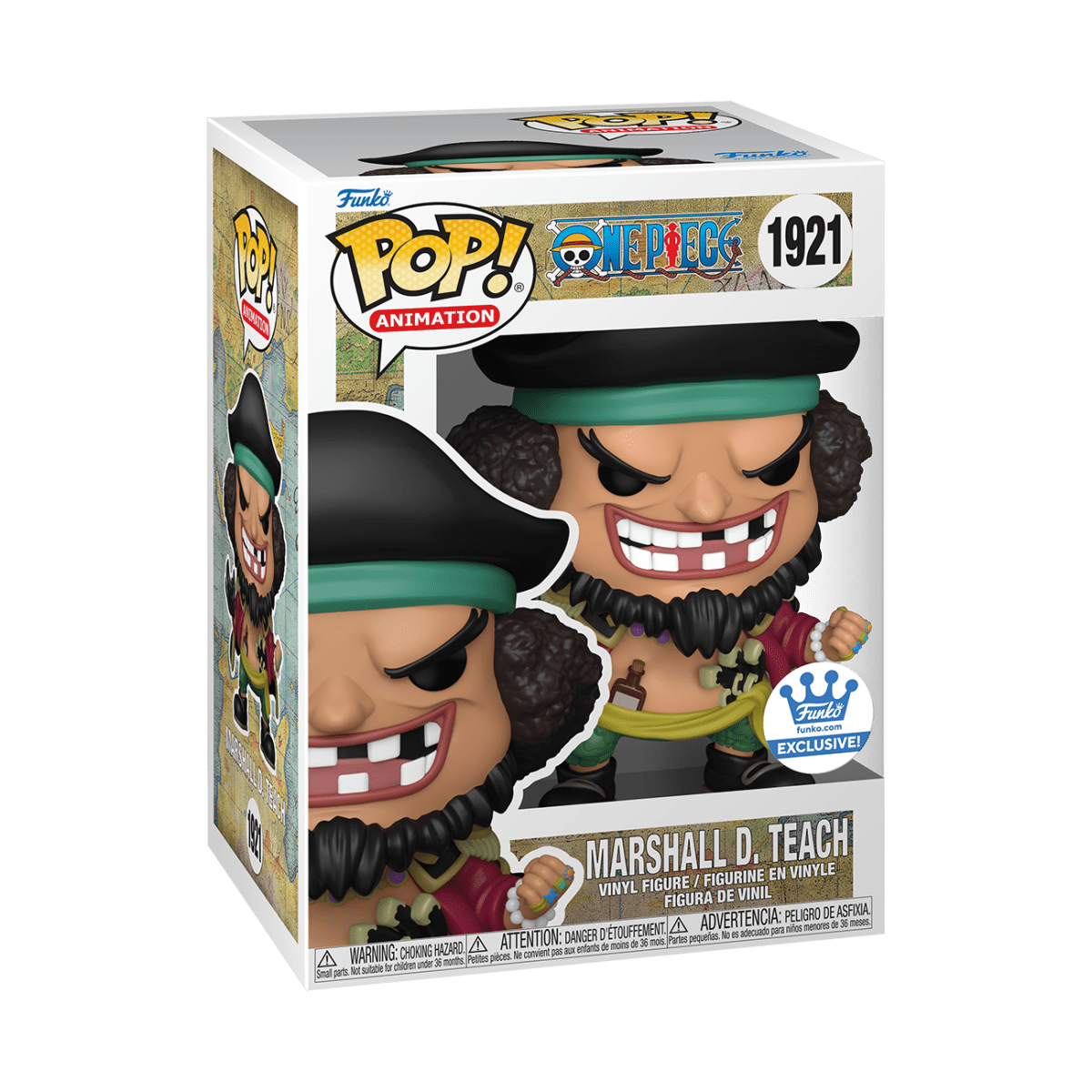 Funko POP! Animation: One Piece - Marshall D. Teach (common) 1921 - Funko Shop Exclusive Sticker by POPs N Collectibles on MYNTED
