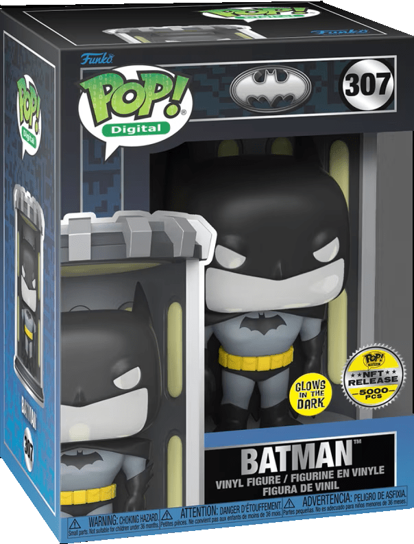 Funko POP! Batman (Glow) 307, 5000 Pieces Ultra NFT Digital LE Limited Edition Exclusive by POPs N Collectibles on MYNTED