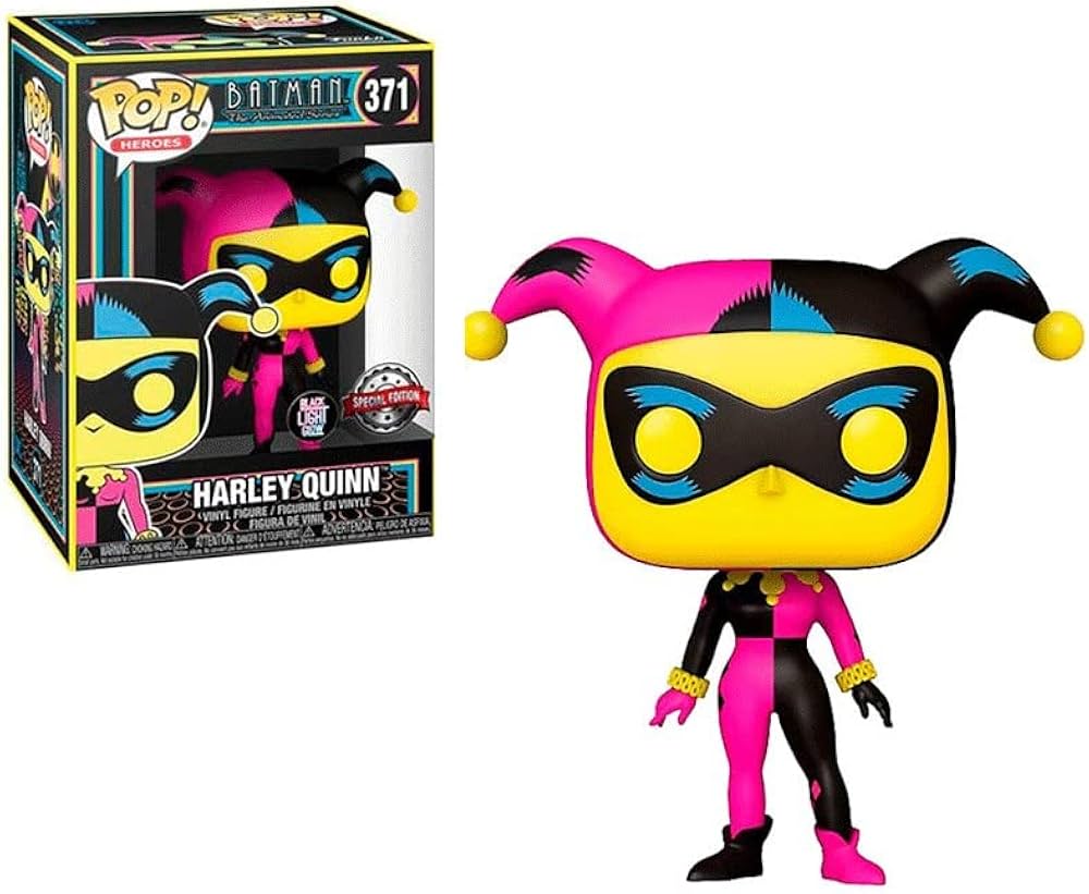 Funko Pop Batman The Animated Series Harley Quinn 371 Black Light Special Ed !! by Falconloot on MYNTED