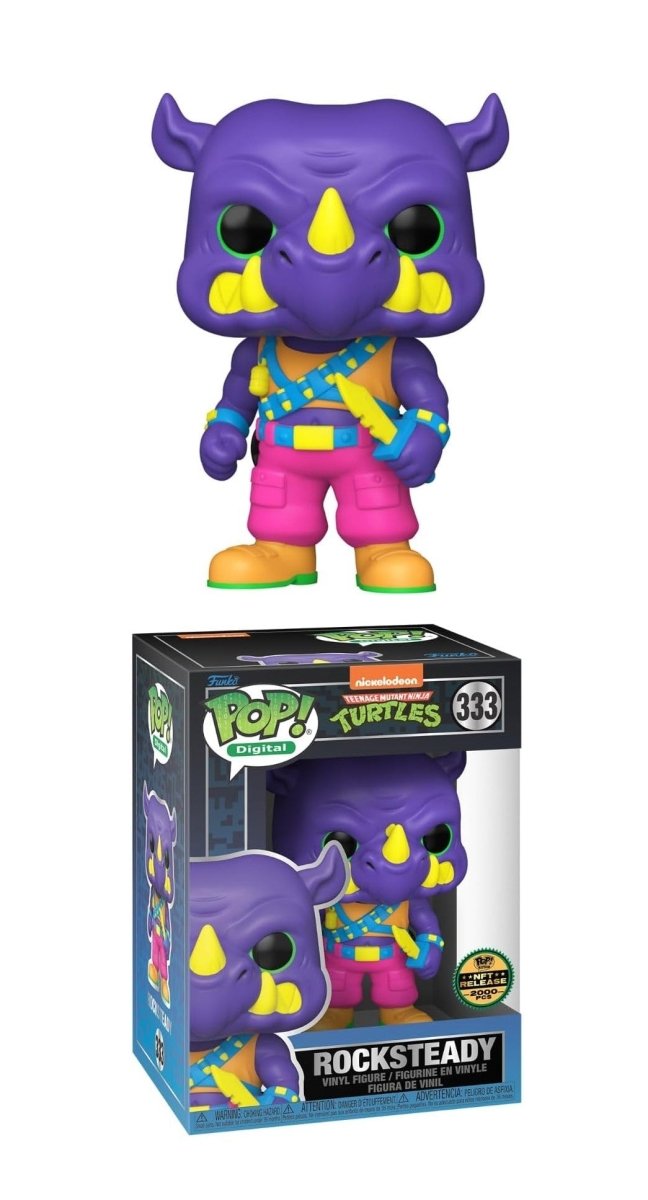 Funko Pop! Digital : Nickelodeon Teenage Mutant Ninja Turtles - Rocksteady 333, NFT Release LE 2000 pcs by POPs N Collectibles on MYNTED