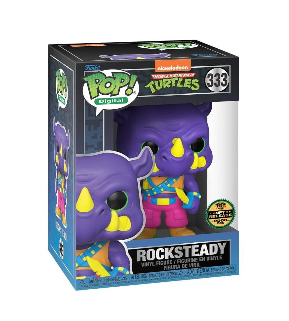 Funko Pop! Digital : Nickelodeon Teenage Mutant Ninja Turtles - Rocksteady 333, NFT Release LE 2000 pcs by POPs N Collectibles on MYNTED